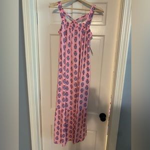 Old Navy pink floral maxi dress